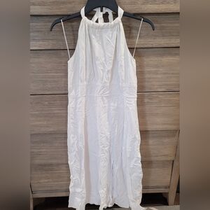 Audrey Paris White Halter Dress